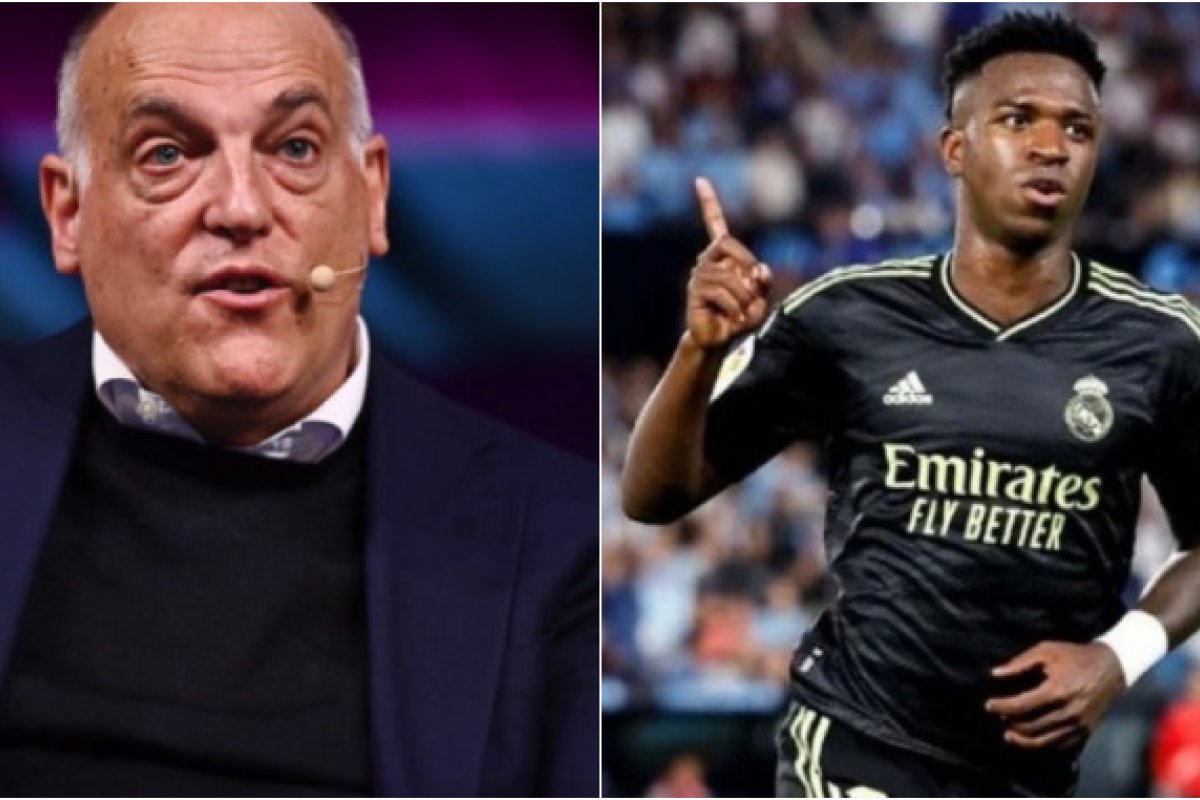 Presidente de La Liga pede desculpas por declarações sobre caso de racismo com Vinicius Jr