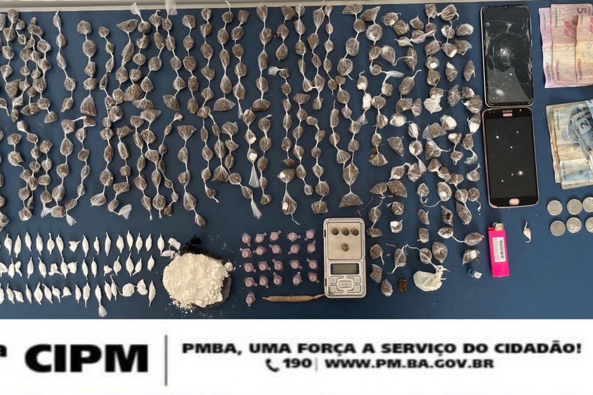 500 porções de drogas são apreendidas em Casa Nova (BA)