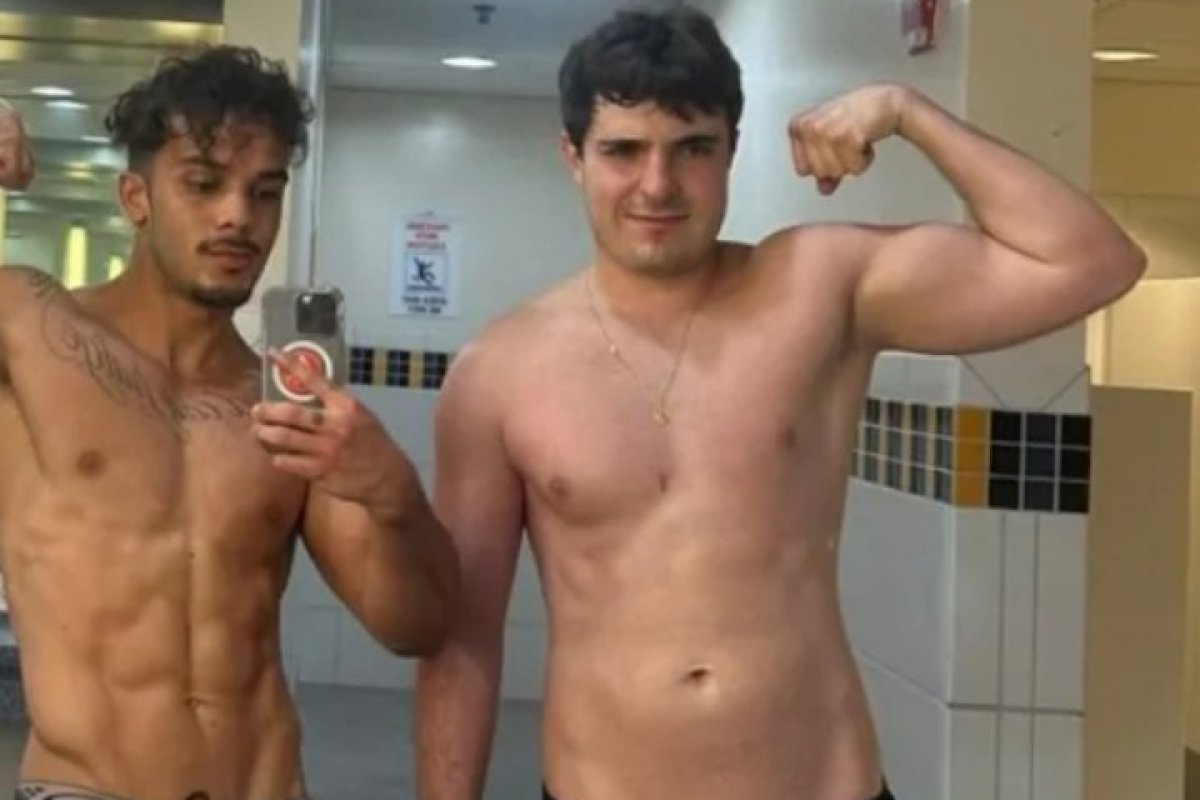 Com apenas 5 meses de treino, filho de Gugu aparece musculoso na web!!