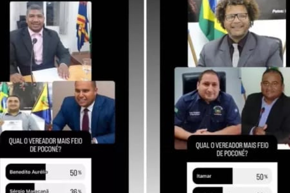 Perfil no Instagram faz enquete para eleger "vereador mais feio" e vira caso de polícia