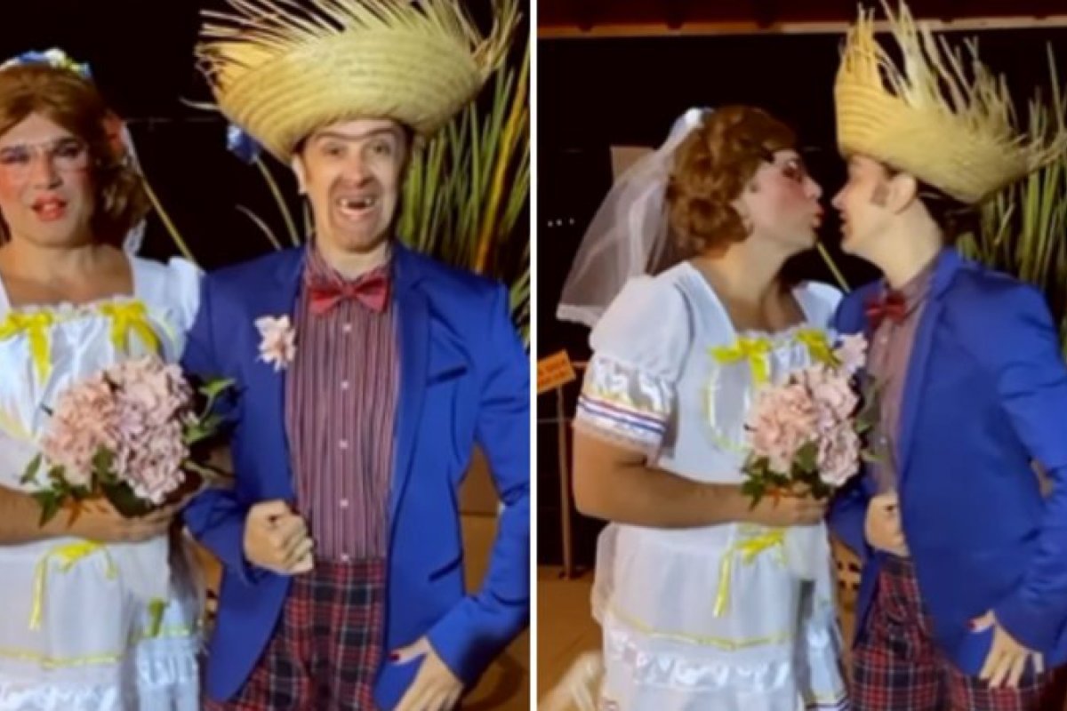 Caipiras modernos: Claudia Raia inverte gênero com o marido durante o São João!