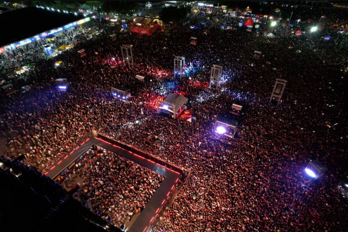 São João: mais de 300 mil pessoas compareceram aos show no Parque de Exposições