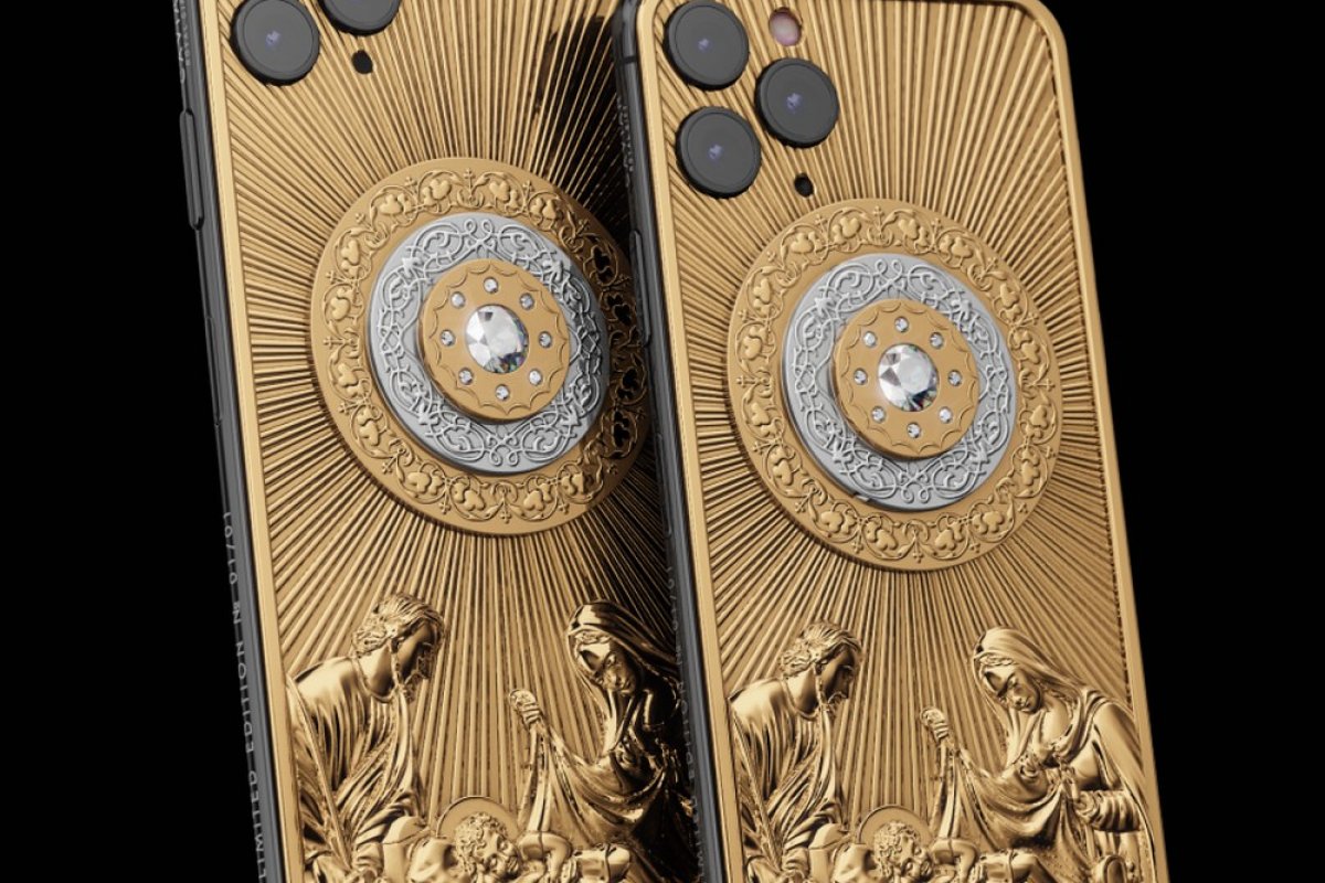 iPhone feito com ouro e diamante custa R$ 580 mil