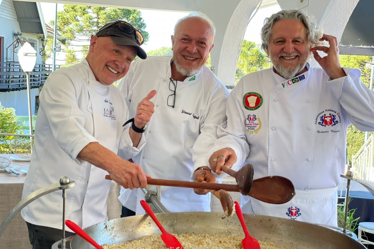 Chefs consagrados promovem experiência única em panela gigante exclusiva no Brasil!