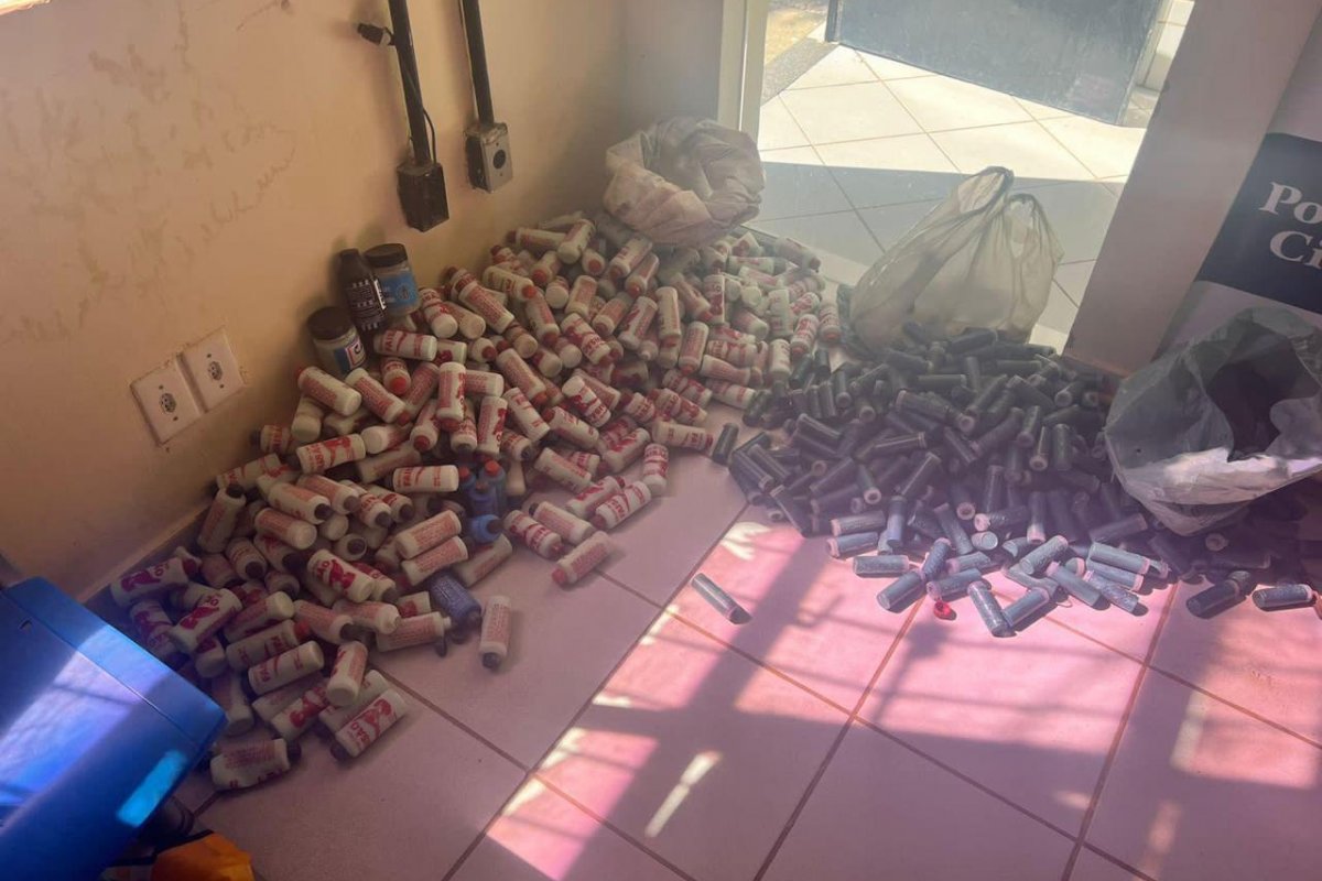 Cippa apreende mais de 14 mil frascos de chumbo para munições em Xique-Xique