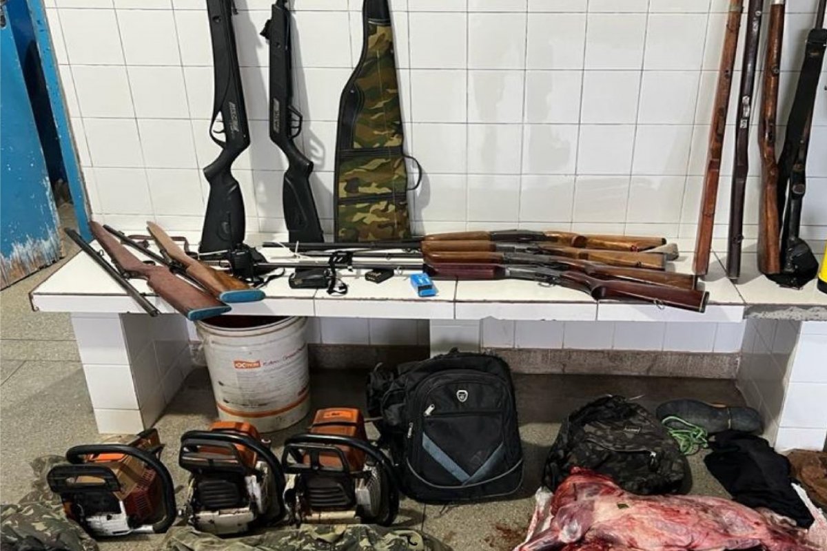 Cippa desarticula grupo de caçadores e apreende armas em Oliveira dos Brejinhos (BA)