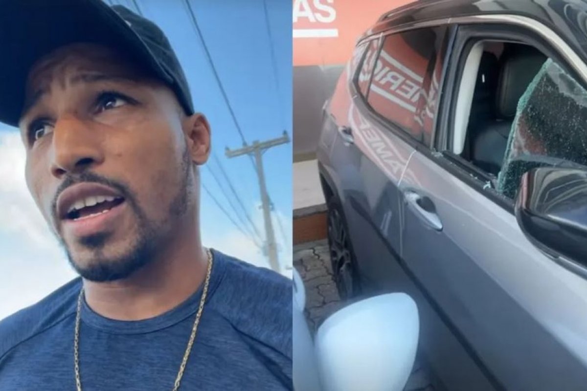 Em Salvador, suspeitos arrombam carro do campeão olímpico de boxe Robson Conceição