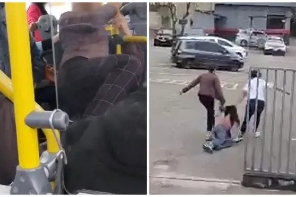 Vídeo: Suspeito de assédio sexual em ônibus é agredido por passageiras em São Paulo