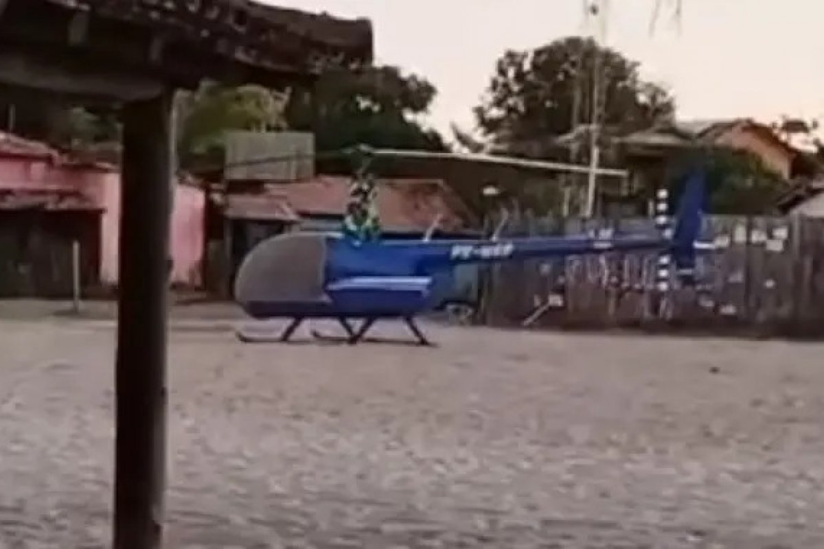 Empresário faz pouso irregular em vila de Porto Seguro e causa revolta