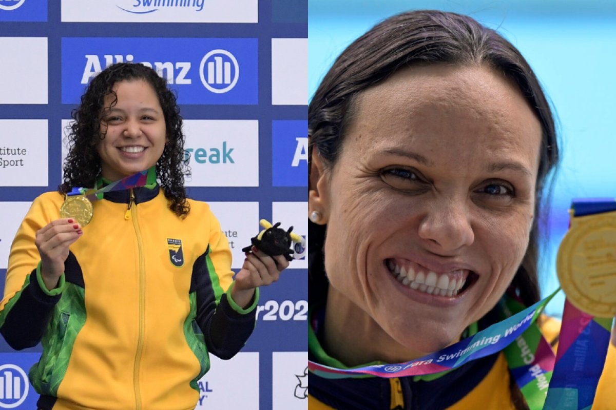 Brasileiras conquistam ouro no Mundial de natação paralímpica em Manchester