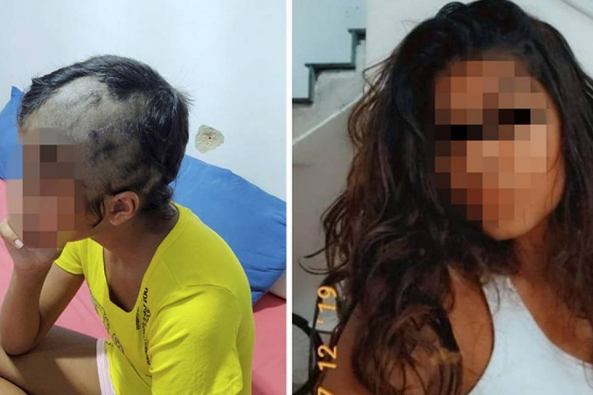 Após ter o cabelo raspado pelo pai, adolescente de 14 anos ganha peruca