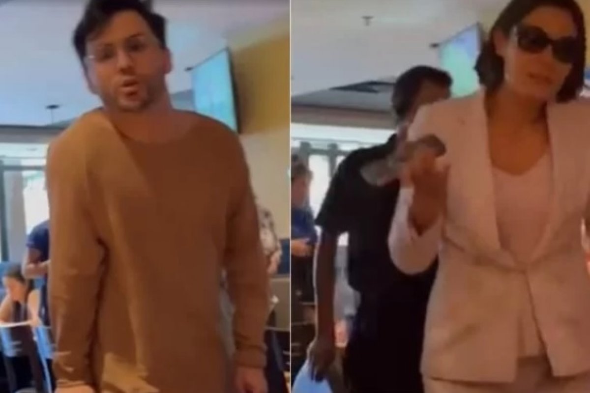 Vídeo: questionada sobre joias, Michelle Bolsonaro se irrita e maquiador arremessa copo de gelo em mulher