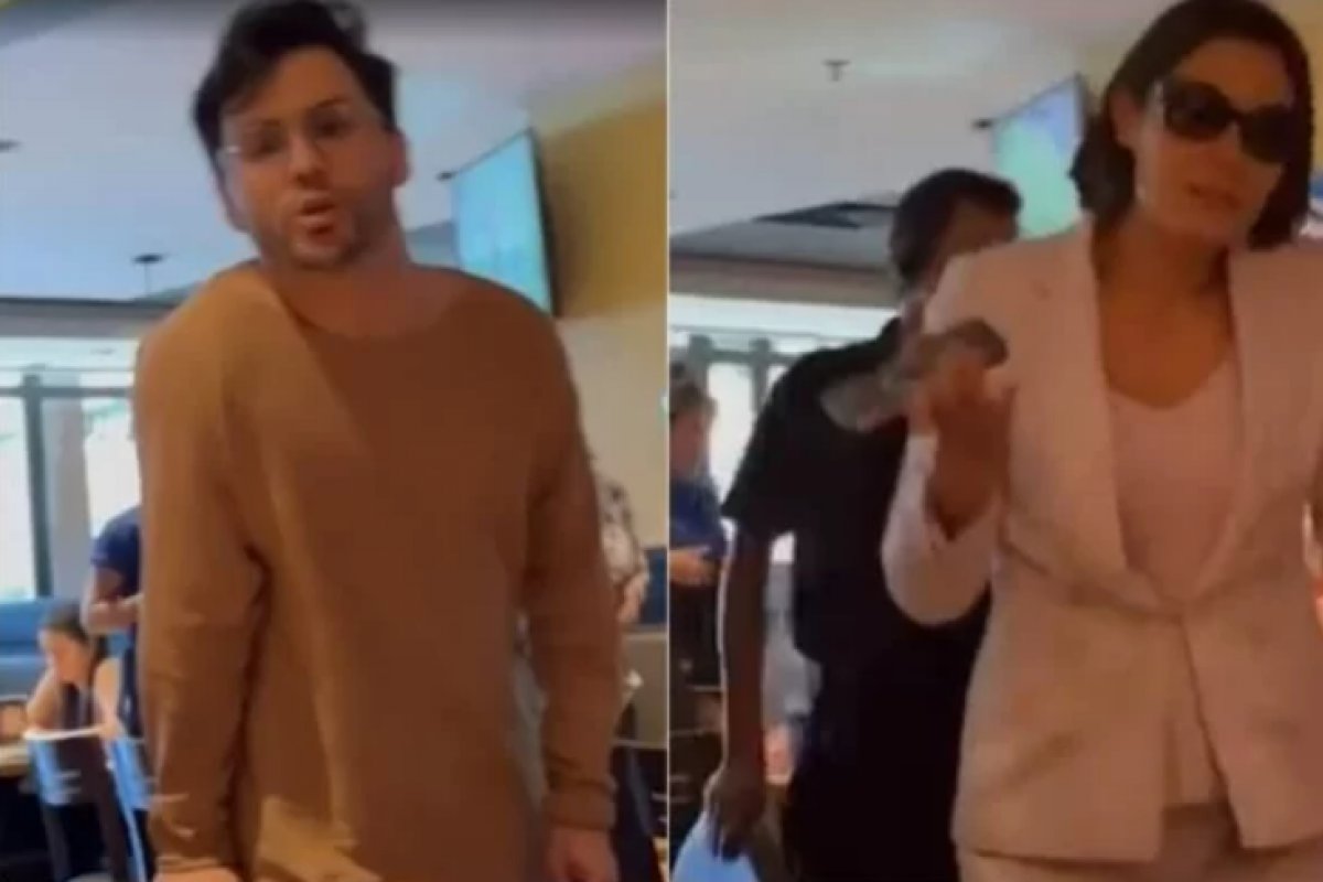 Vídeo: Michelle Bolsonaro se envolve em discussão em restaurante e maquiador joga copo de água em mulher