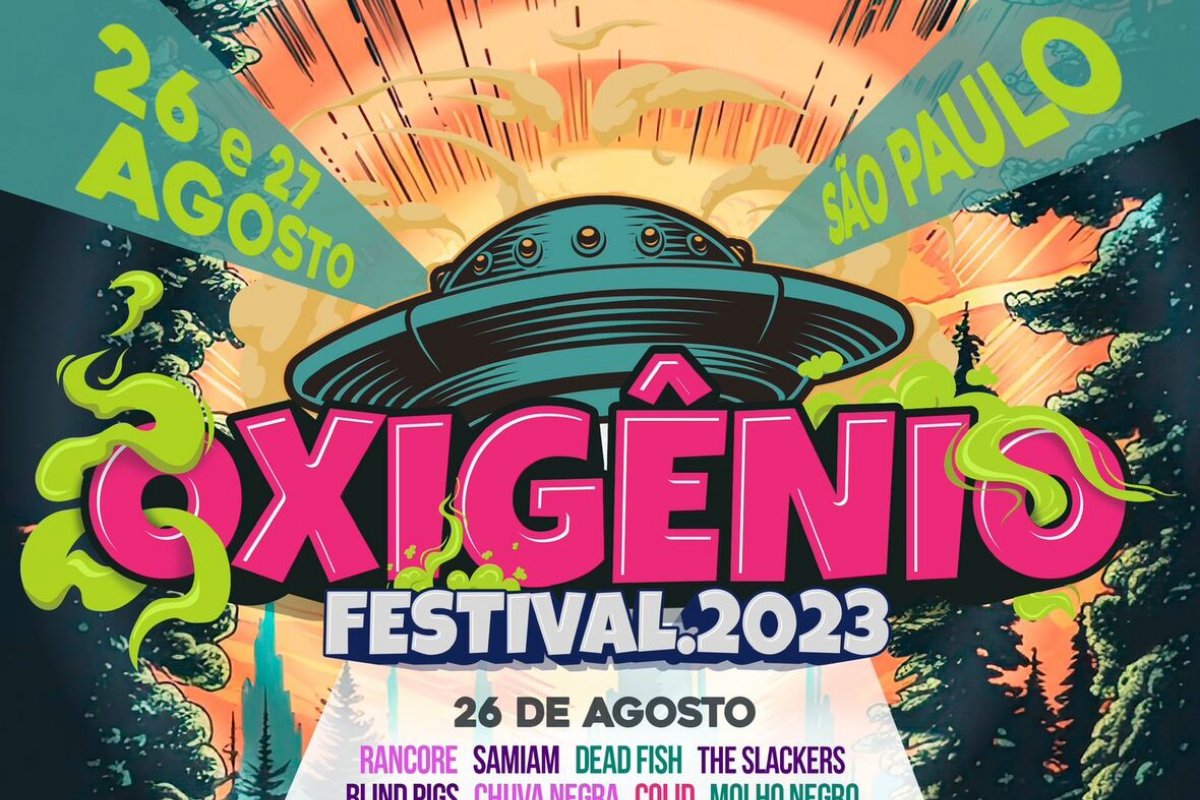 8ª edição do Oxigênio Festival 2023, trás grandes atrações do rock alternativo, punk e hardcore