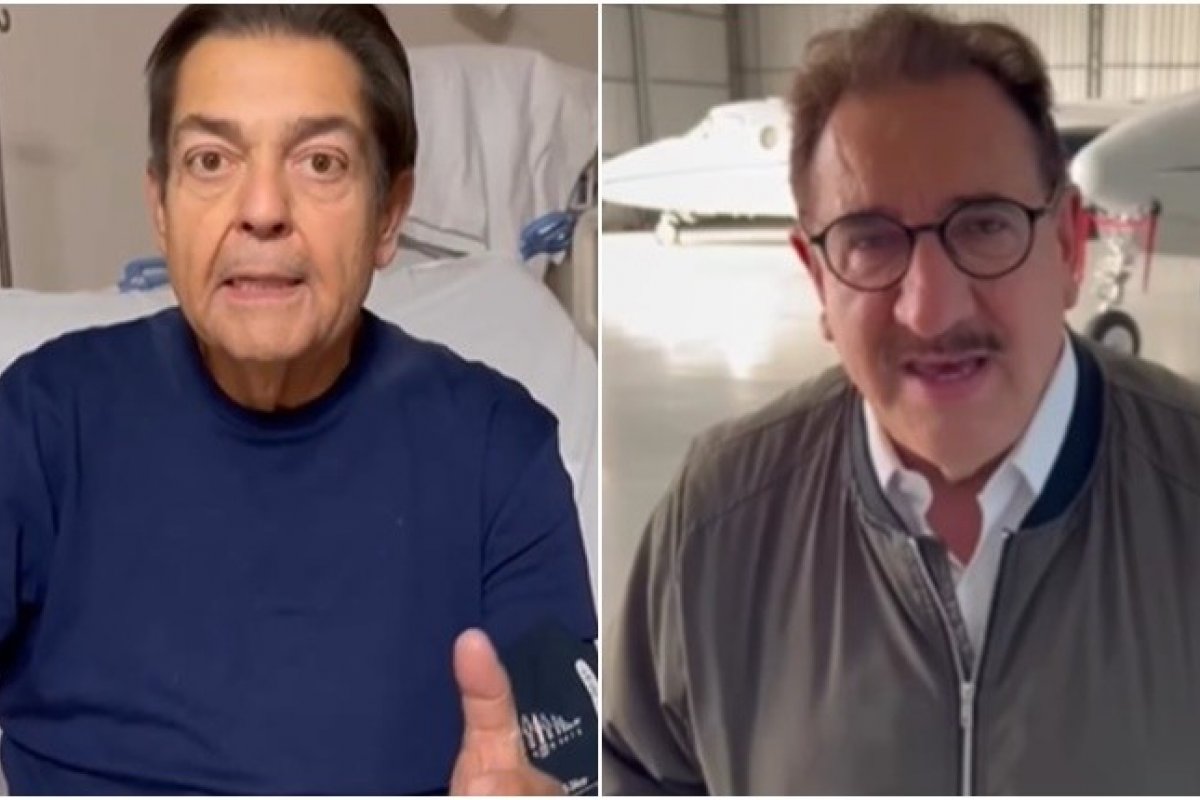 Ratinho se emociona ao mandar mensagem de apoio a Faustão. Assista;