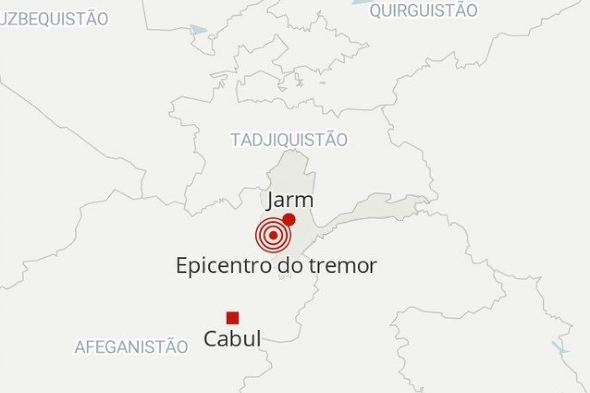 Tremor atinge parte do Afeganistão