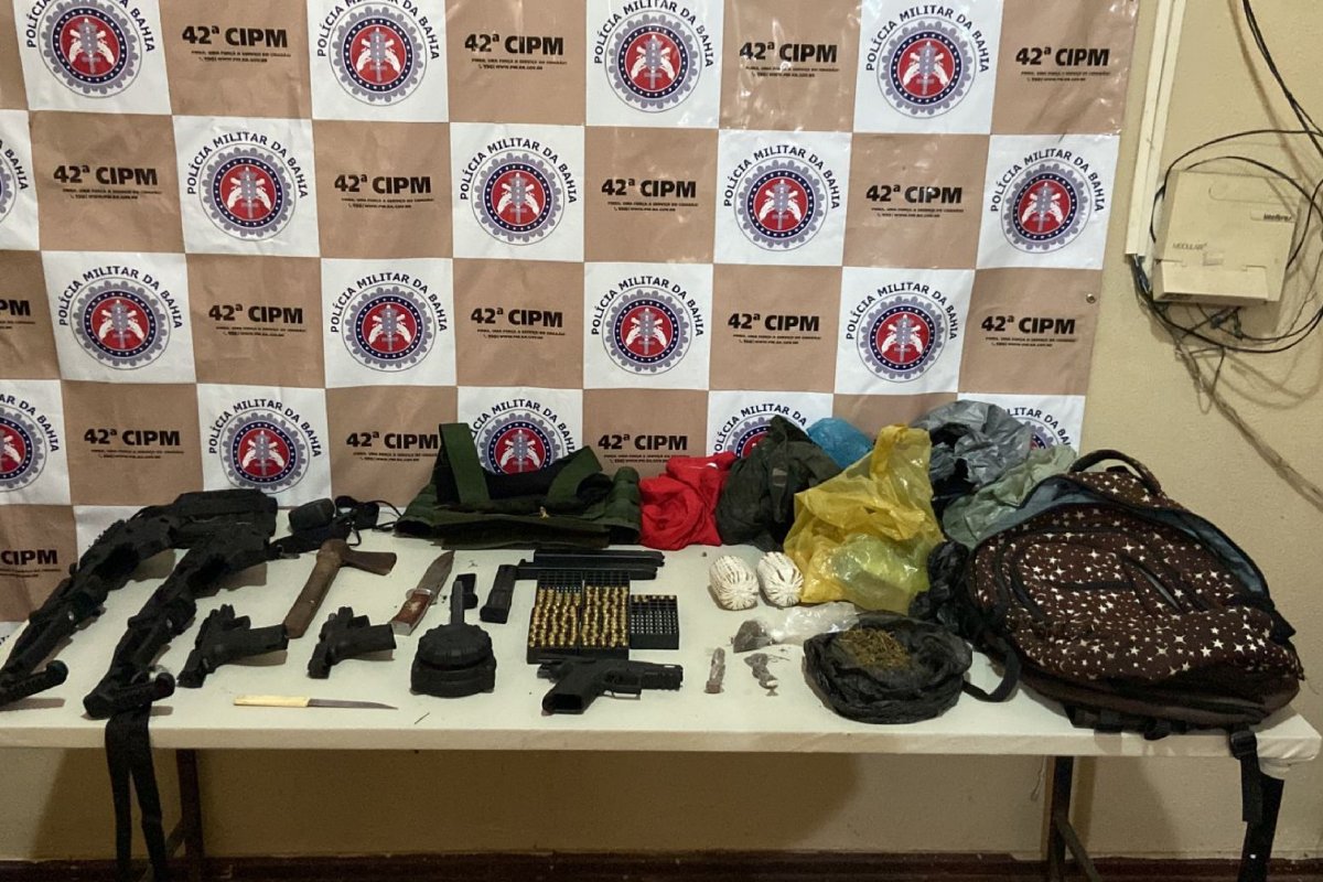 Operação em Lençóis resulta na apreensão de armas, munições e drogas