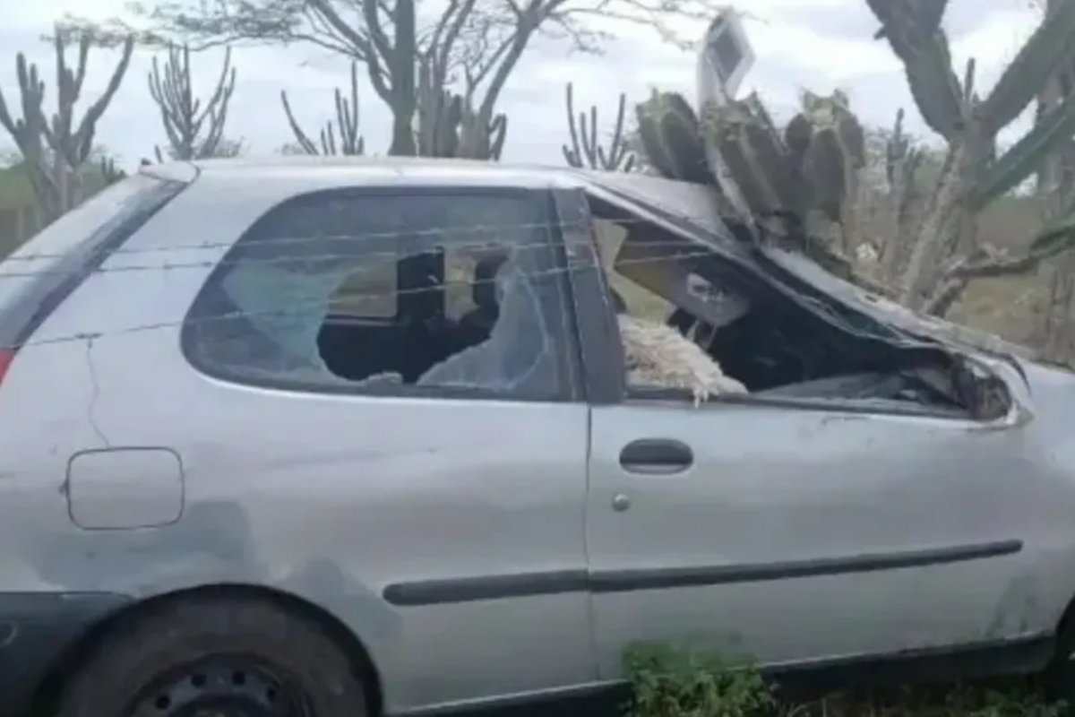 Homem é atropelado por carro enquanto andava a cavalo no interior da Bahia