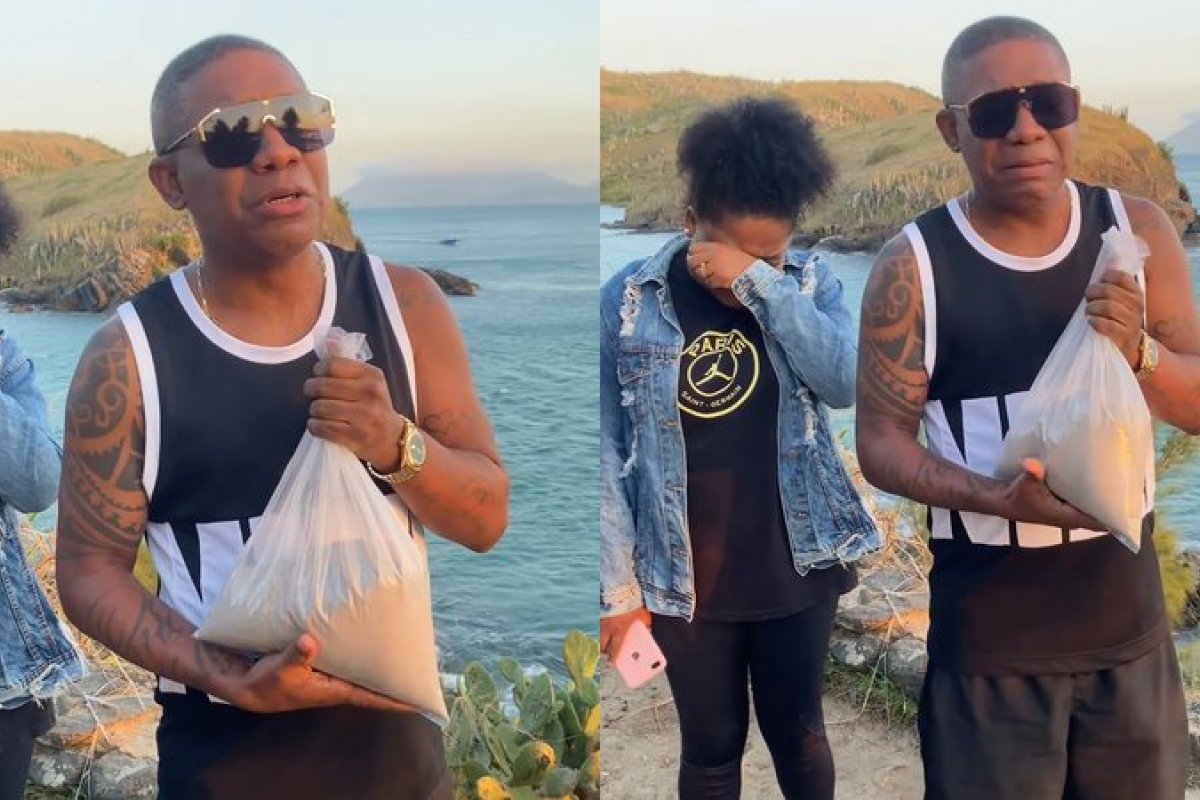 Irmão de MC Marcinho joga cinzas do cantor no mar!