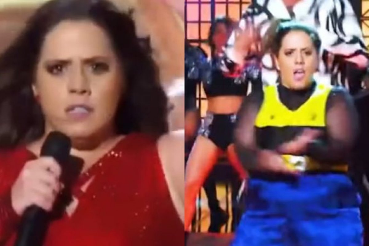 Nova queridinha da TV Globo, Tati Machado encarna Shakira no Domingão!