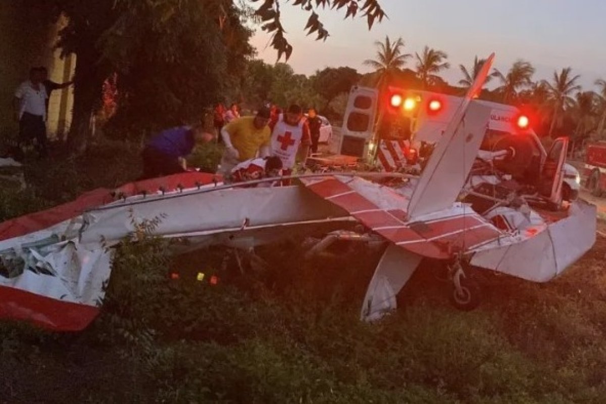 Vídeo: avião cai em fazenda em meio a uma festa de 'chá revelação' no México