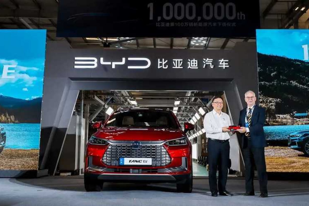 Antes de fábrica na Bahia, BYD já lidera vendas de carros elétricos