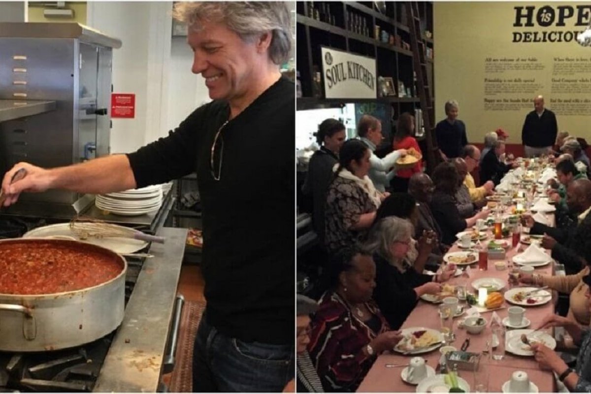 Cantor abrirá o terceiro restaurante que oferece comida de graça para pessoas carentes