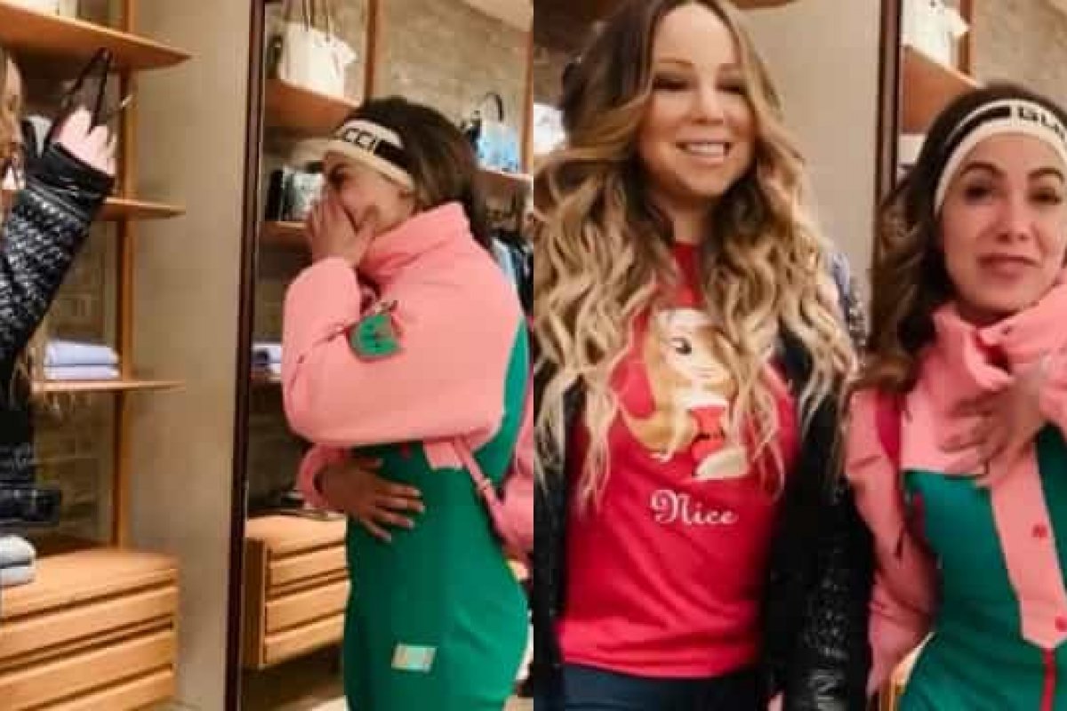 Anitta realiza sonho de infância e conhece Mariah Carey
