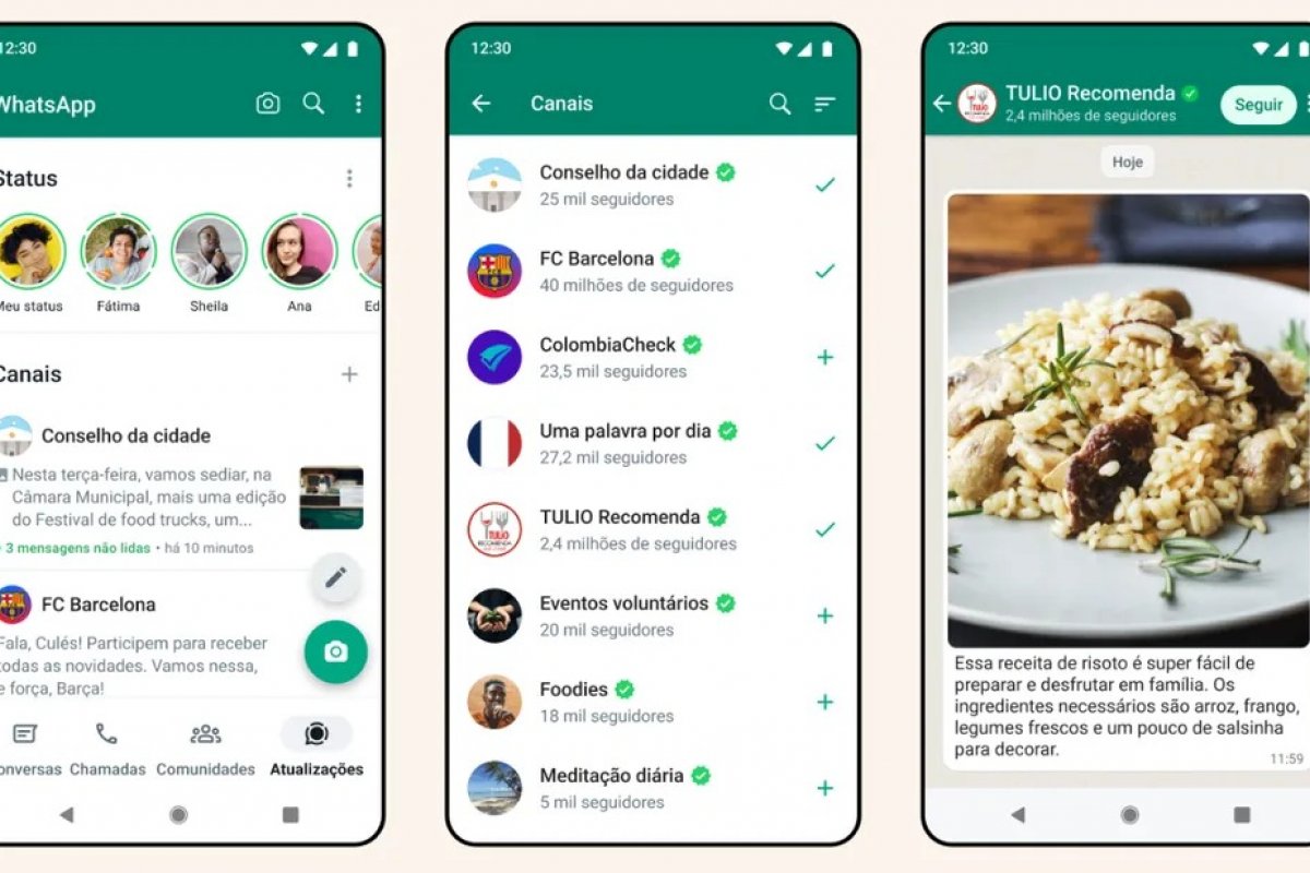 WhatsApp lança ferramenta 'Canais' para fazer frente ao Telegram