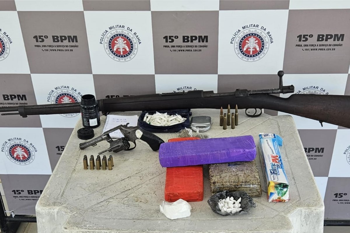 Polícia apreende terceiro fuzil do dia na Bahia durante operação