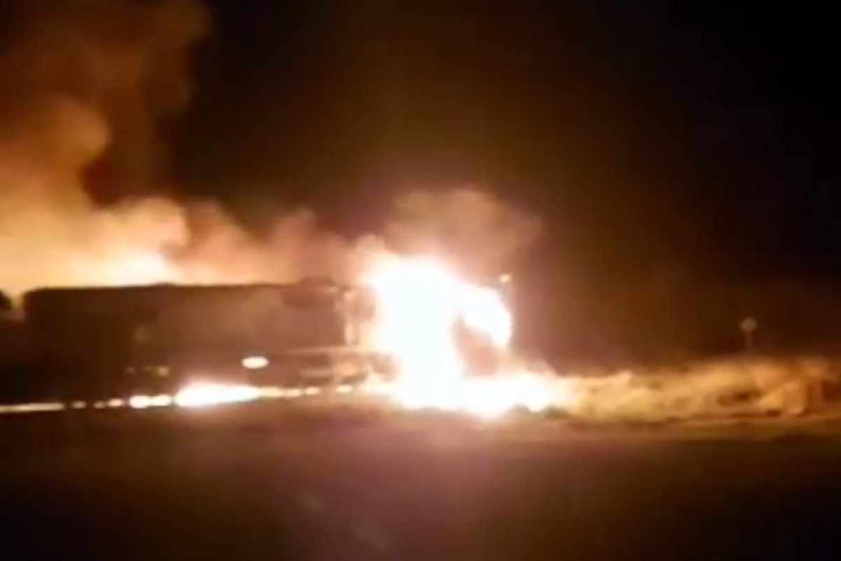 Vídeo: Trem colide com carreta na BR-030