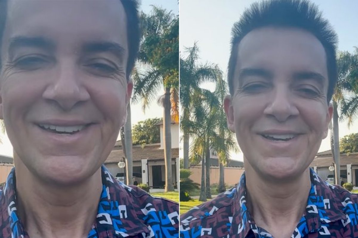 Regis Danese surge em vídeo ao ar livre e diz: ‘Faz milagres’ Assista;