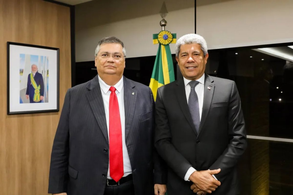 Jerônimo encontra com ministro Flávio Dino para debater segurança pública
