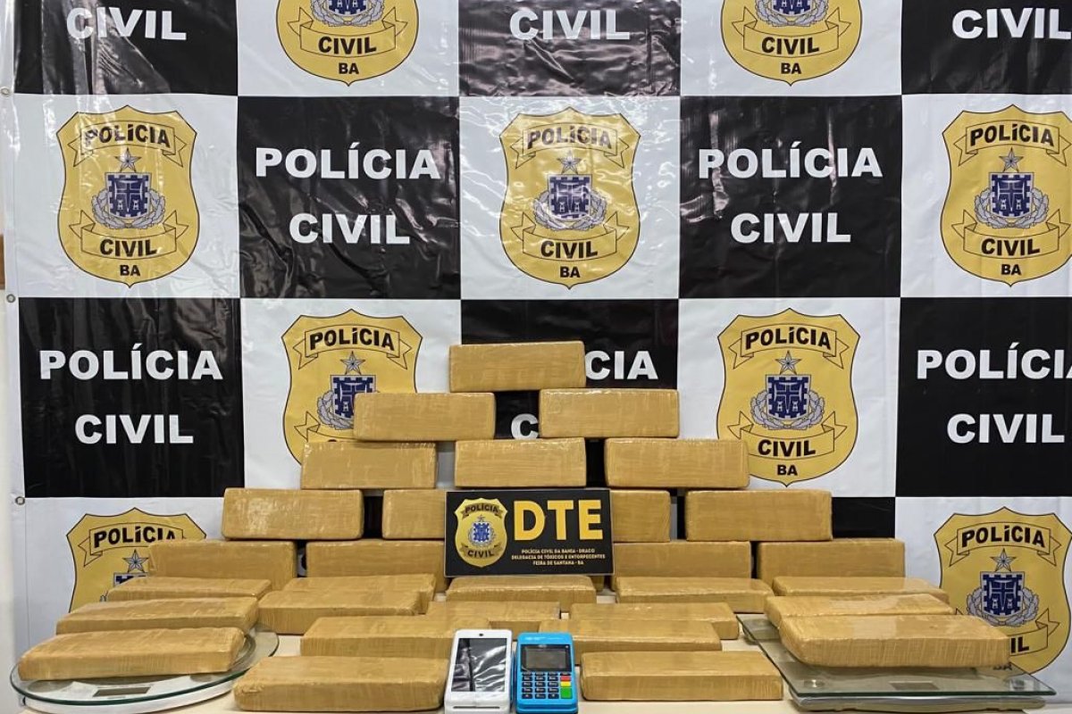 Homem é preso com 30 kg de maconha em Feira de Santana