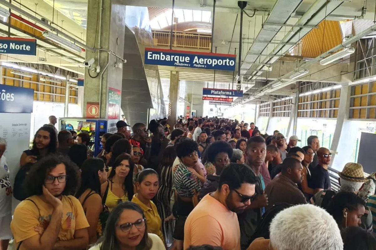 Vídeo: metrô de Salvador apresenta lentidão no trecho entre as estações de Mussurunga e Bairro da Paz