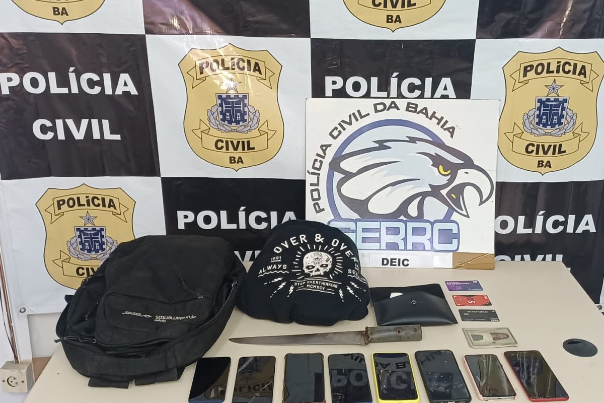 Homem é preso suspeito de assaltar ônibus na Avenida Manoel Dias