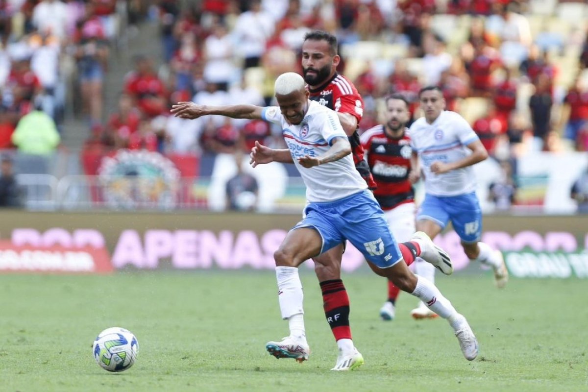 Bahia perde para o Flamengo no Maracanã e segue na zona de rebaixamento