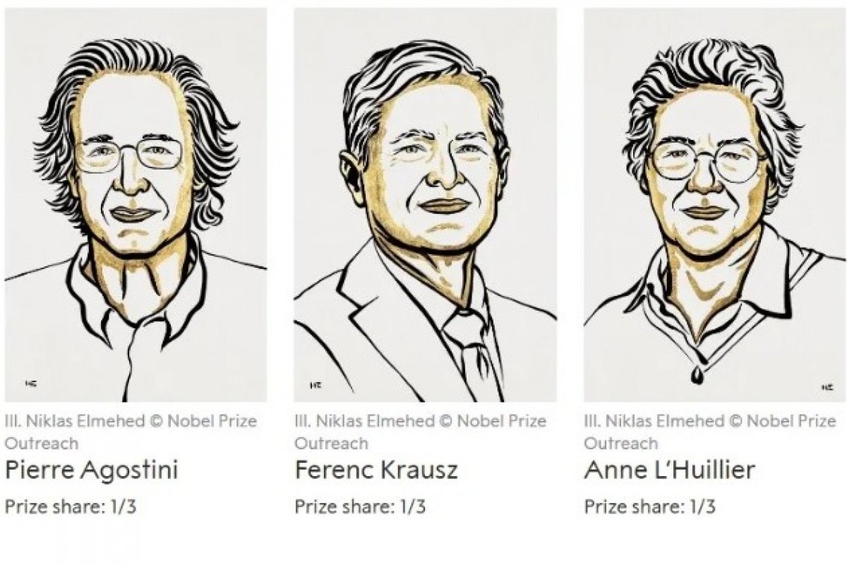 Nobel de Física 2023 é entregue a trio que fez estudos da dinâmica dos elétrons