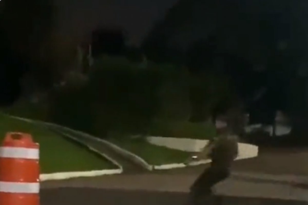 Vídeo: Militar é flagrado chutando animal; Ibama cobra explicações