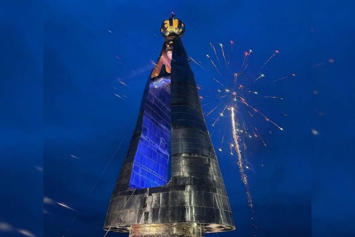 Estátua de Nossa Senhora Aparecida inaugurada em  São Paulo é maior que o Cristo Redentor!