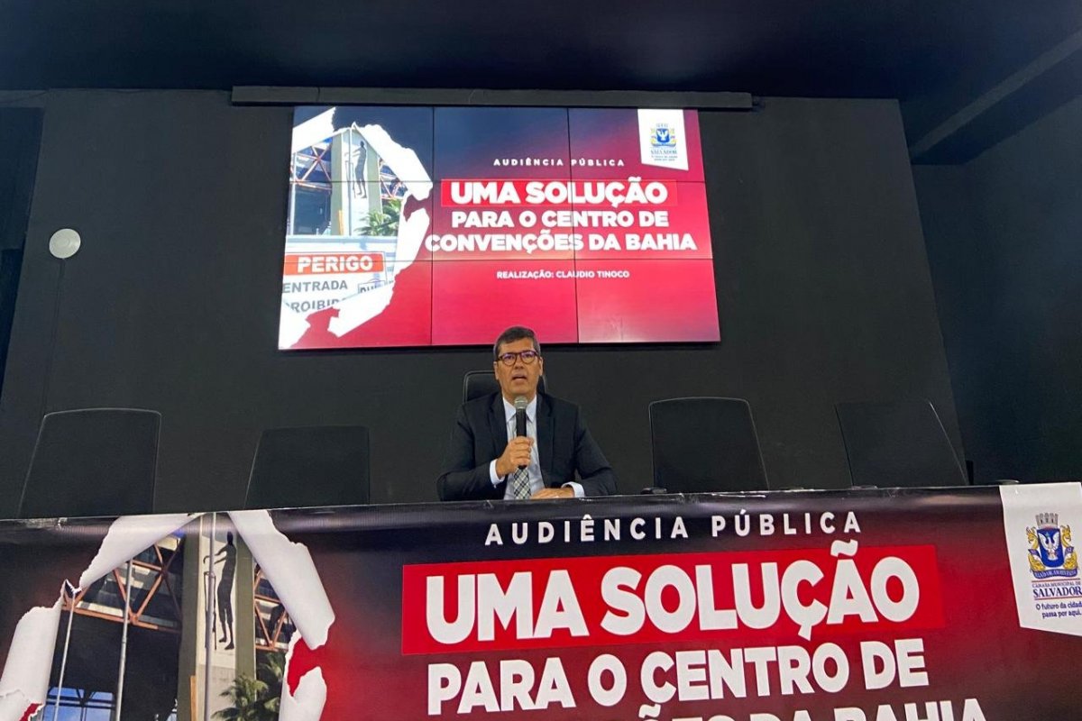 Vereador lamenta ausência de representantes do governo da Bahia em audiência sobre o Centro de Convenções