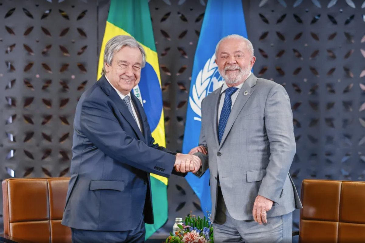 Secretário da ONU entra em contato com o Brasil e elogia iniciativa de Lula por apelo de intervenção humanitária