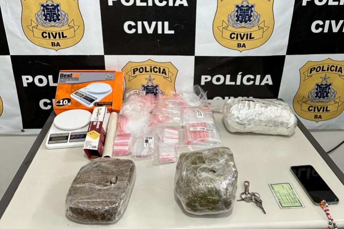 Dois quilos de maconha são apreendidos dentro de geladeira em residência da Bahia