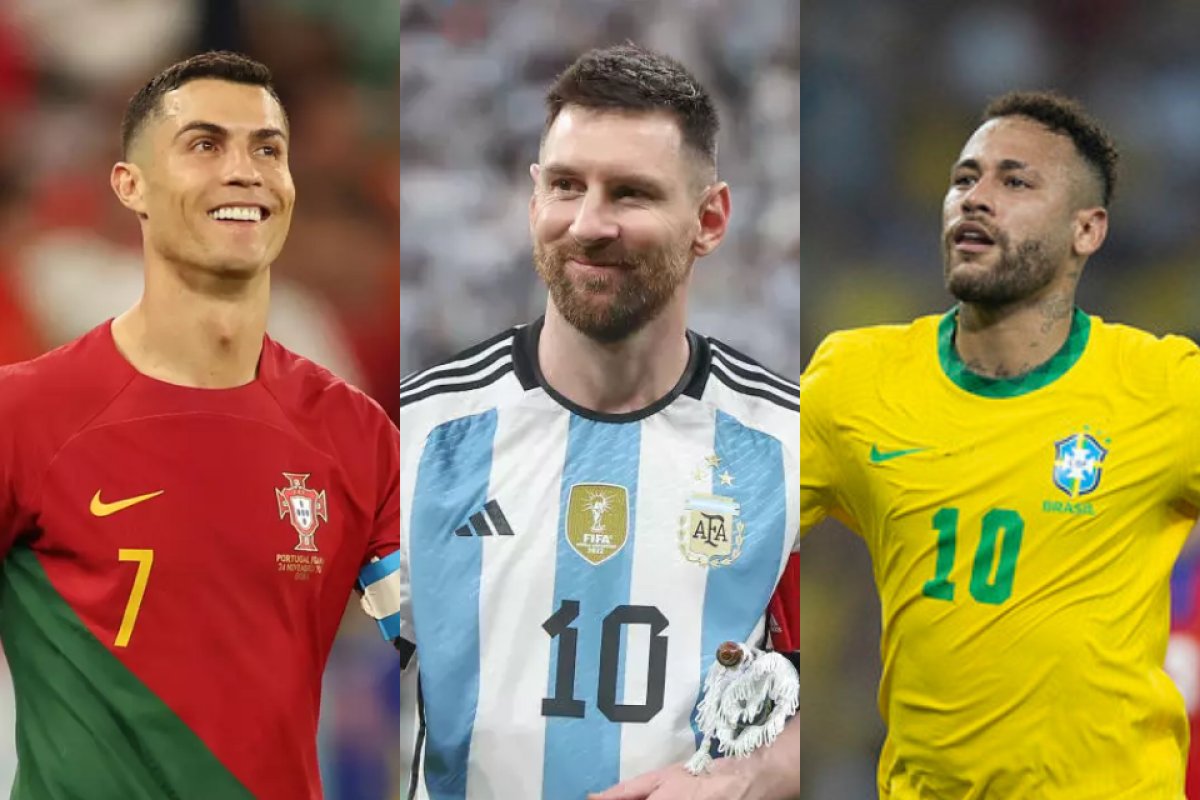 CR7, Messi e Neymar são os mais bem pagos do mundo