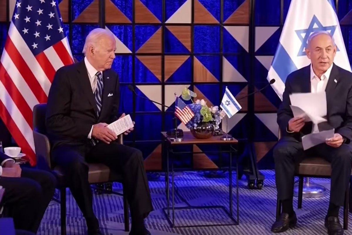 “Parece que foi obra do outro lado”, diz Biden sobre explosão de hospital