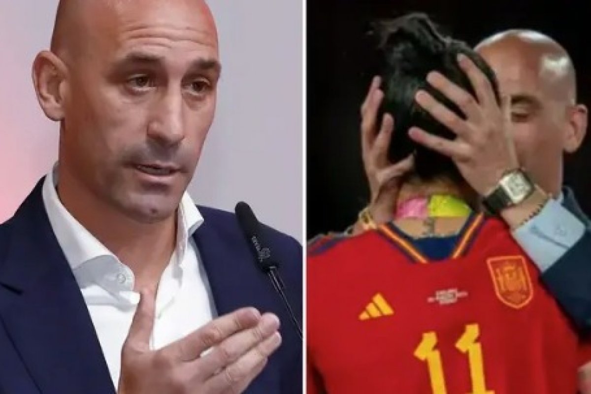 Rubiales é banido do futebol por 3 anos após beijo sem consentimento em Hermoso