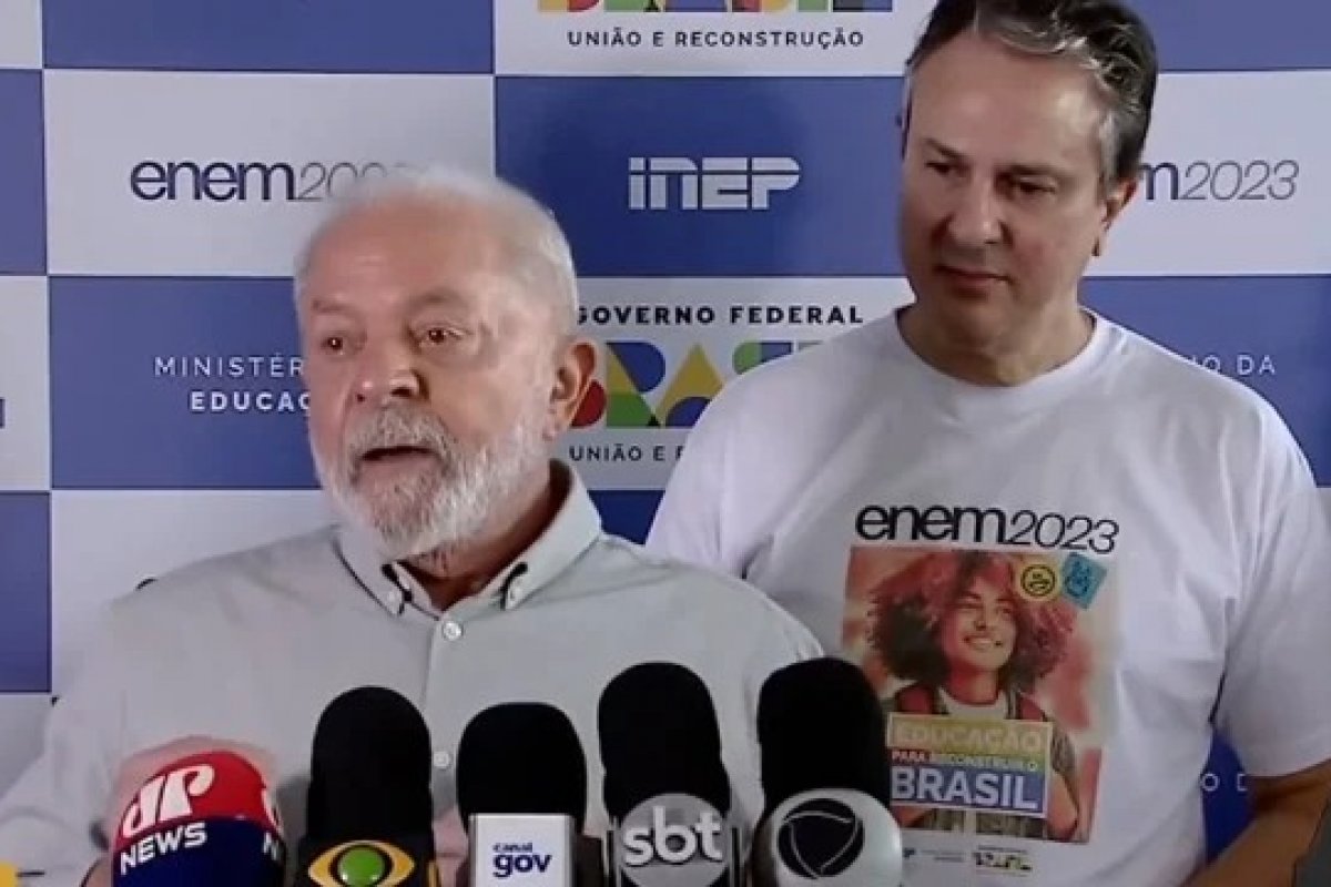 Lula visita Inep no primeiro dia do Enem: "Importante salientar que o Enem voltou a crescer"