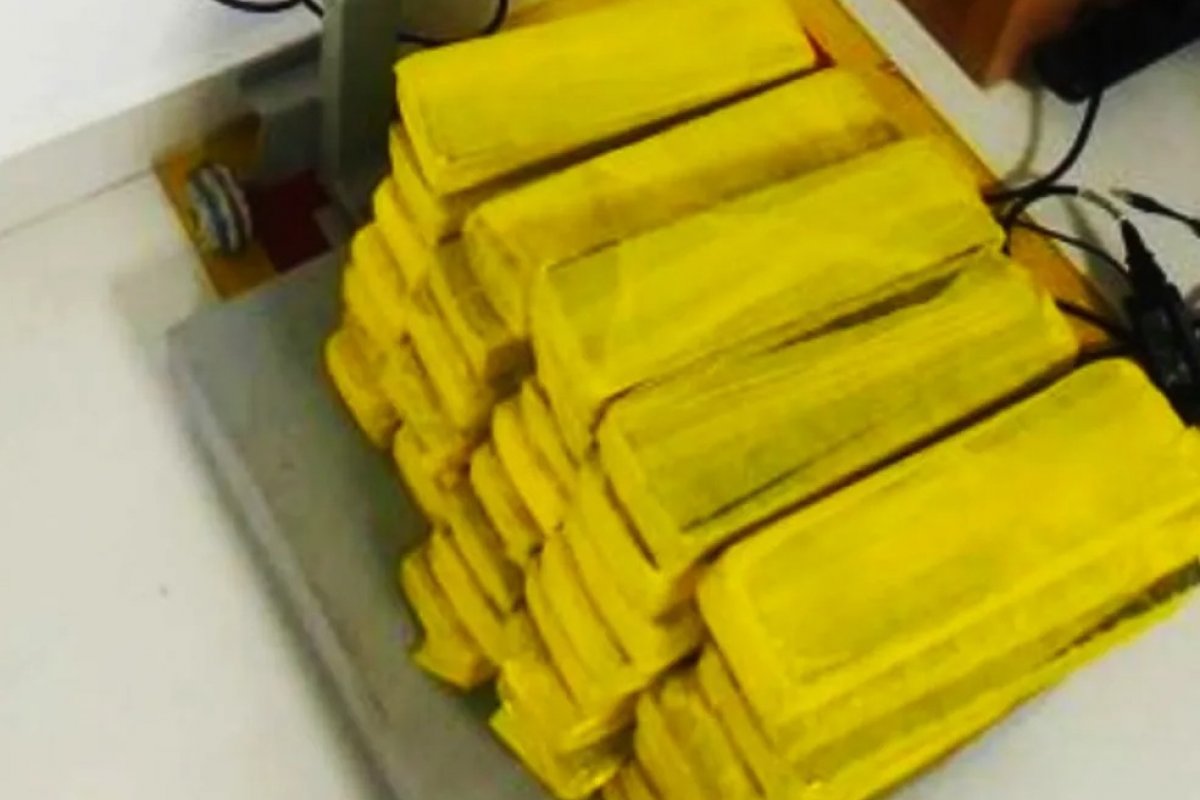 Homem é preso em flagrante com 38 tabletes de maconha, em ônibus de turismo