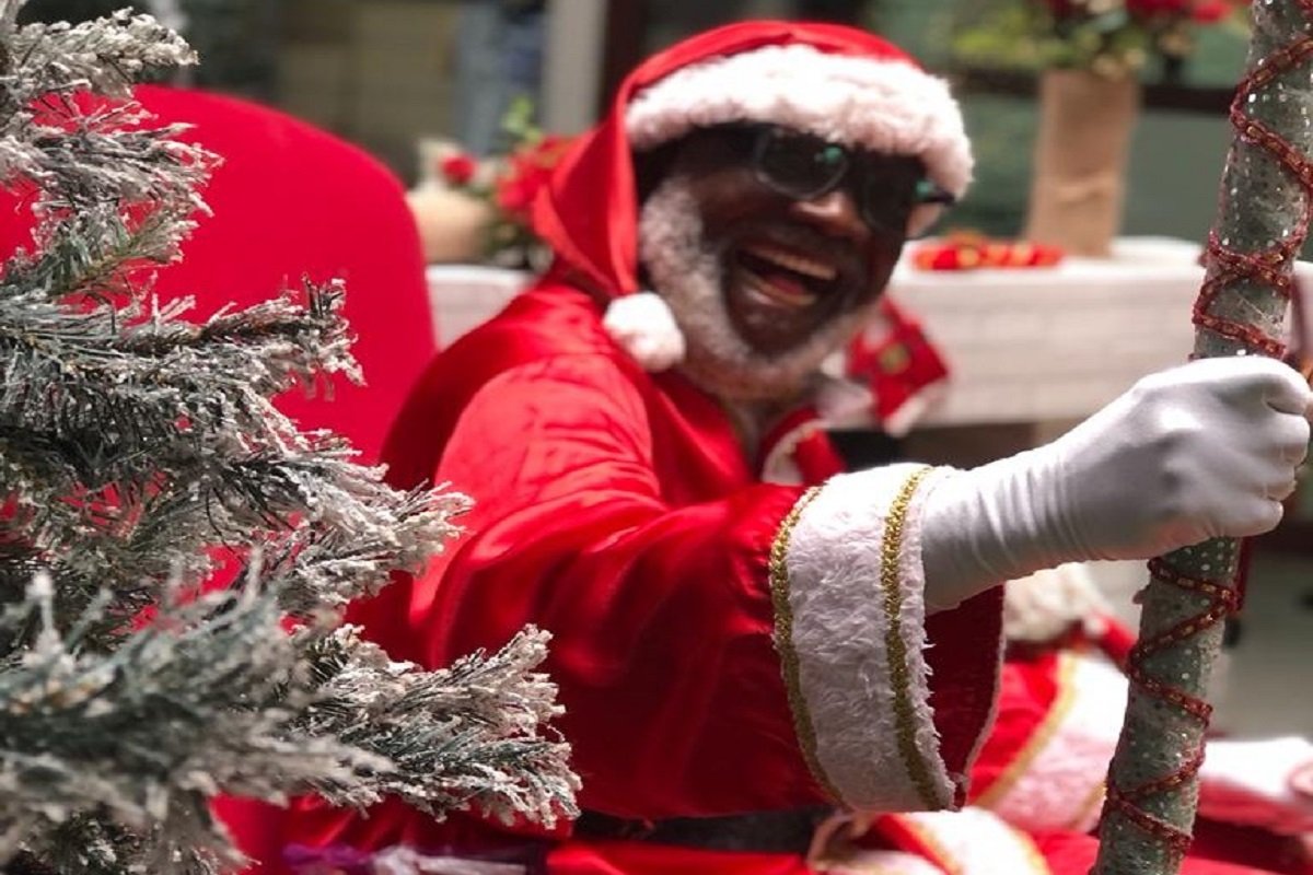 Representatividade: Shopping Lapa tem Papai Noel negro no Natal deste ano