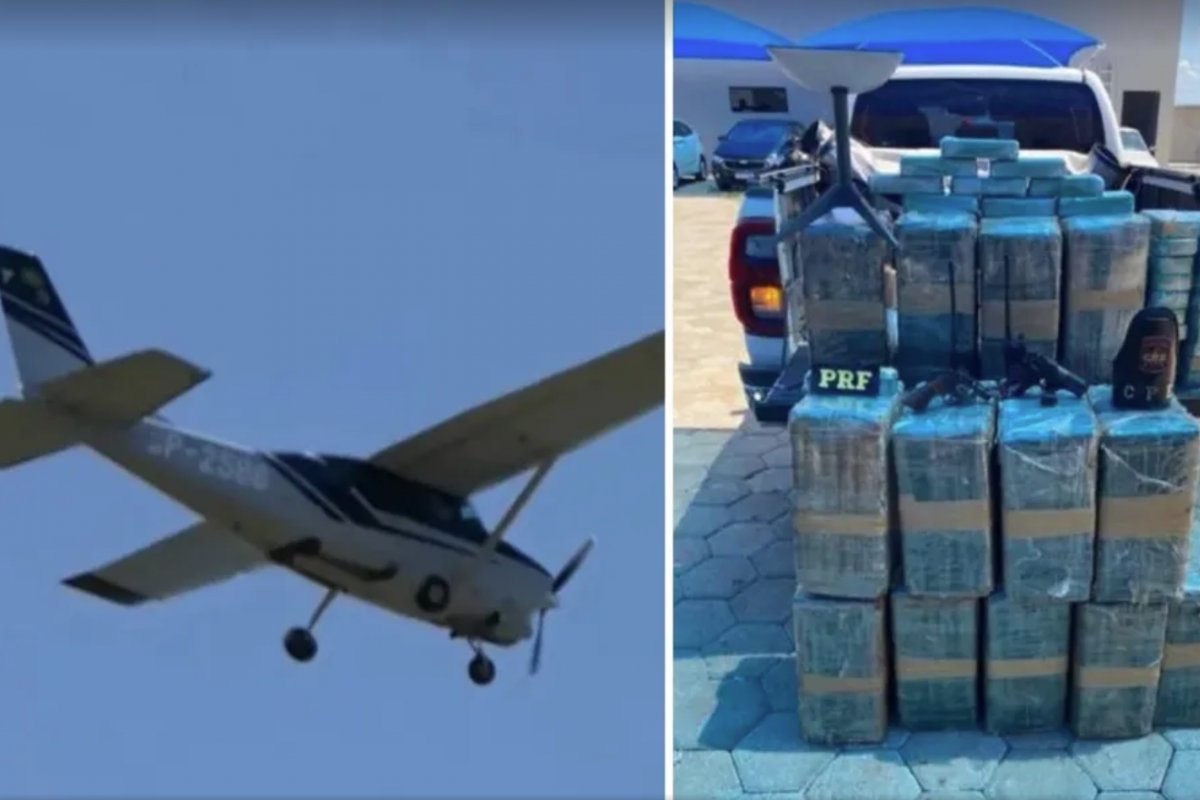 Avião com quase meia tonelada de drogas invade fazenda do cantor Leonardo